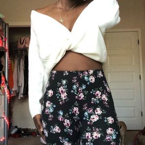 Floral print leggings